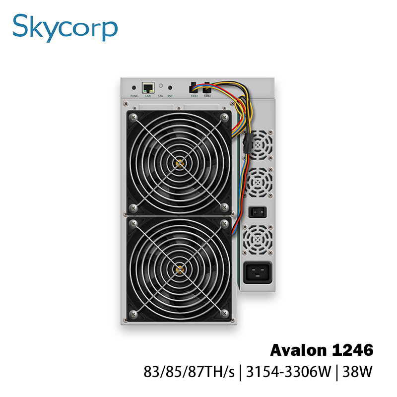 Canaan Avalon Miner 1246 83/85/87Th/s BTC bitcoin miner new