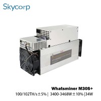 Whatsminer M30S+ 100/102T 3400-3468W Bitcoin Miner