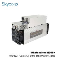 Bitcoin Miner Whatsminer M30S+ 3400W 92/94/96/98/100th/s Hashrate Asic Mining Machine