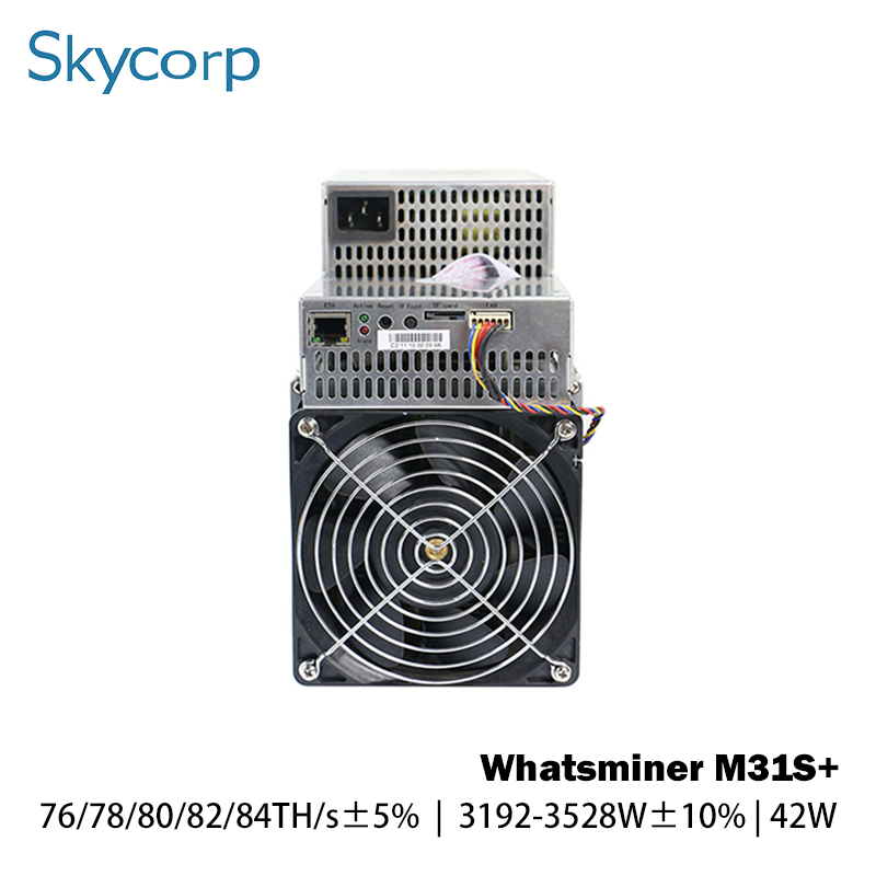 Whatsminer M31S+ 76/78/80/82/84T 3192-3528W Bitcoin Miner