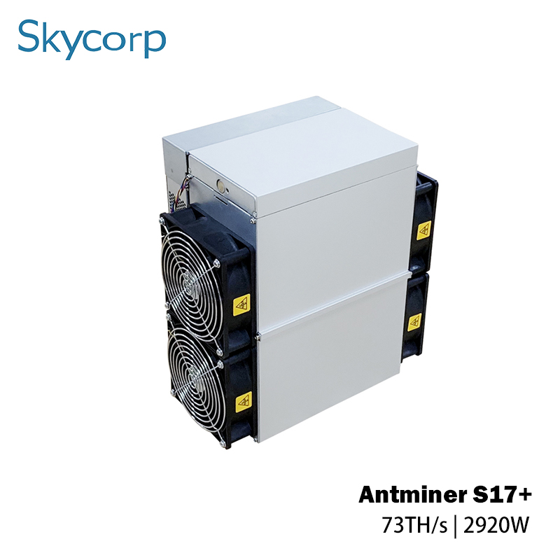 Bitmain antminer s17+ 76t SHA-256 algorithm Bitcoin BTC miner mining machine